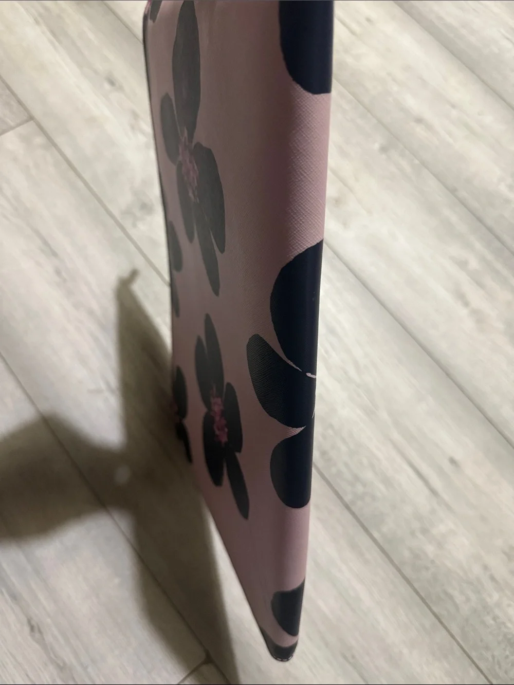 kate spade Pink Floral Tablet Sleeve with Black Blooms